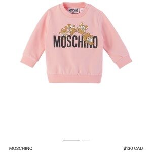 Moschino pink teddy sweater